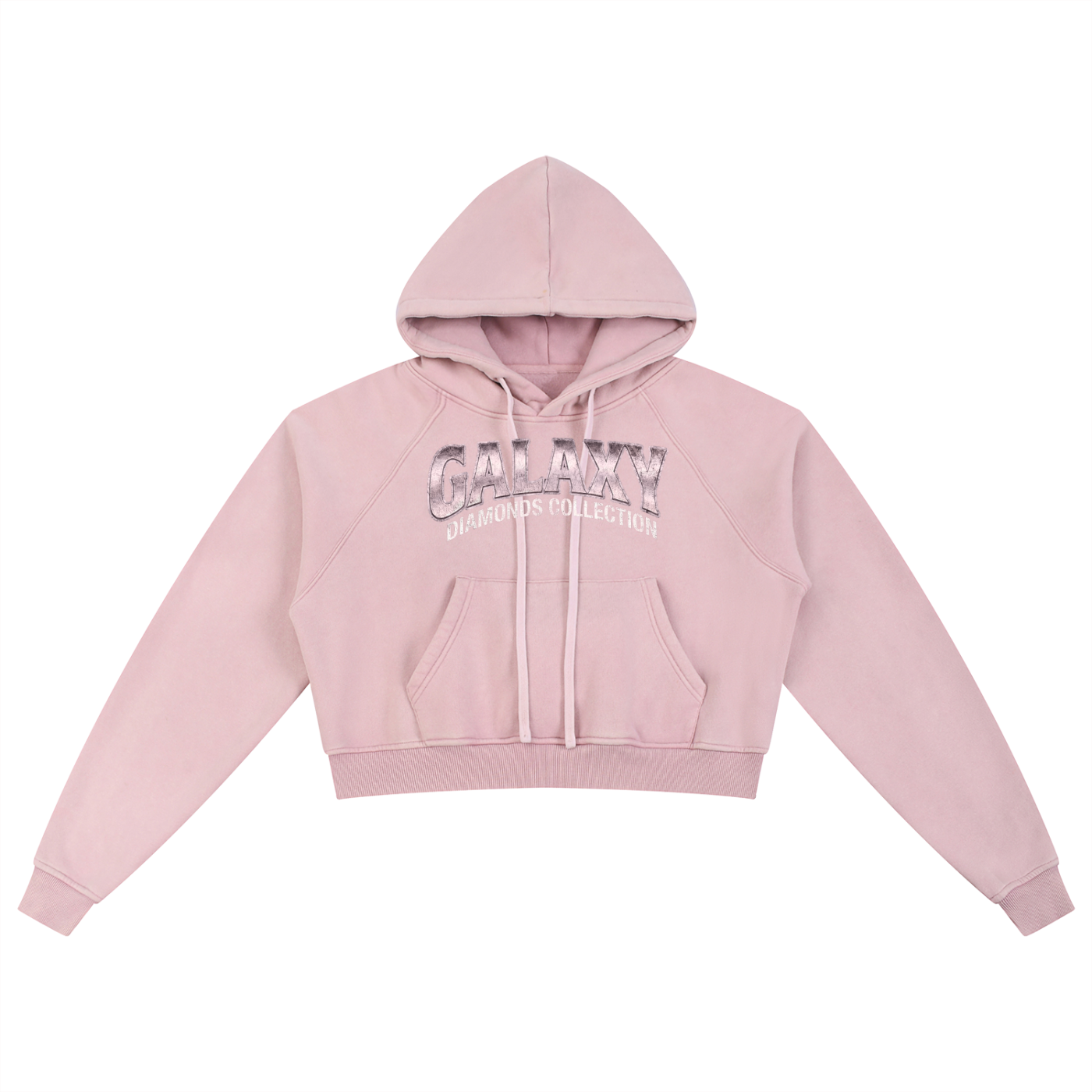 Women's Pink Snow Washed Cropp
