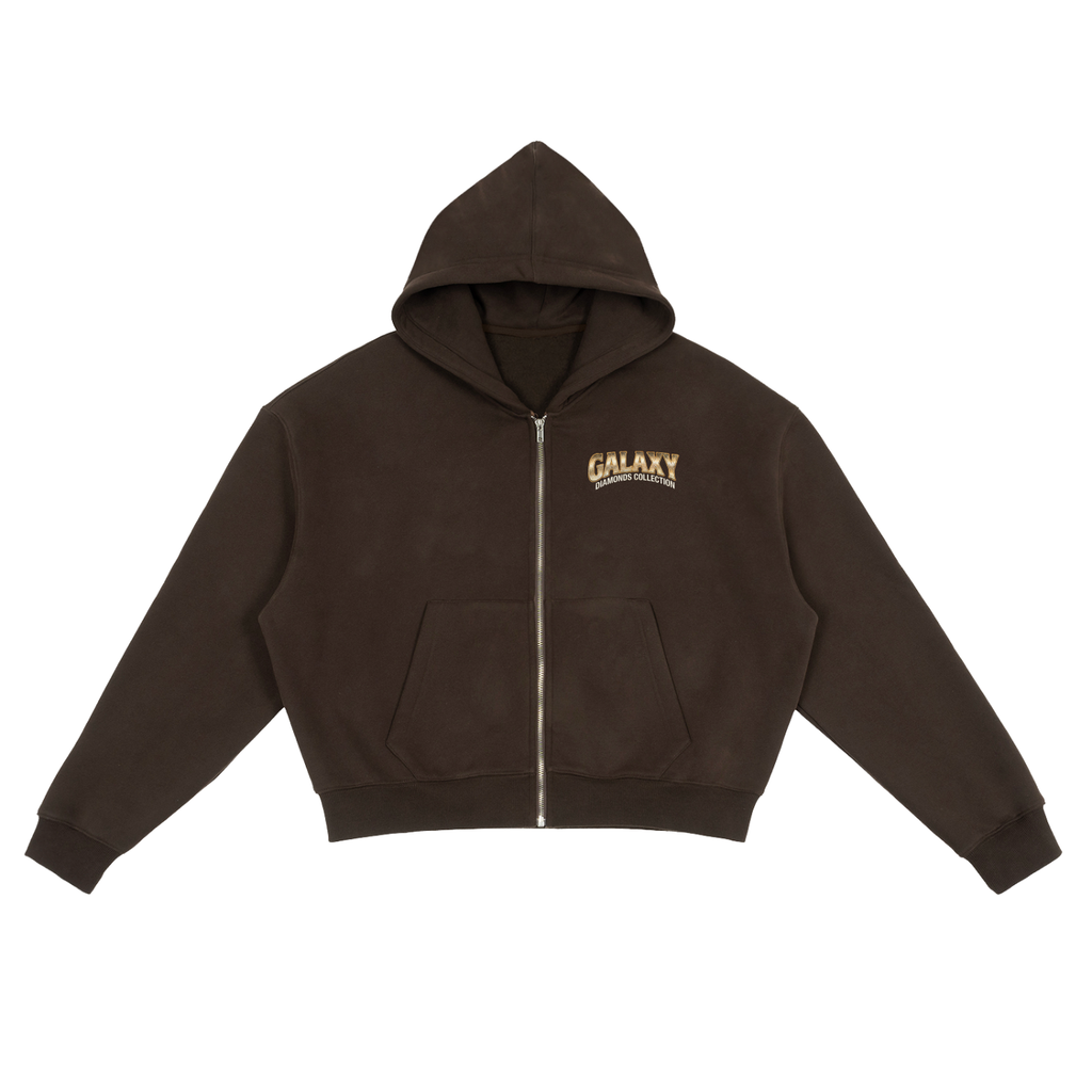 Galaxy Brown Fleece Zip-Up Box